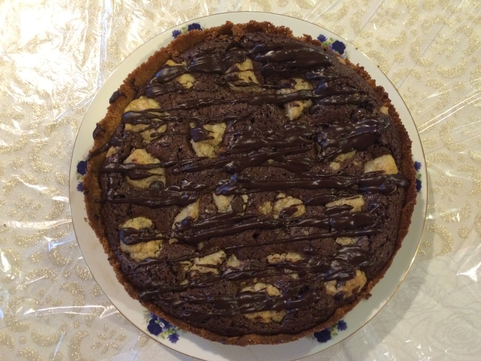 Sugar Explosions Cookie Dough Fudge Pie