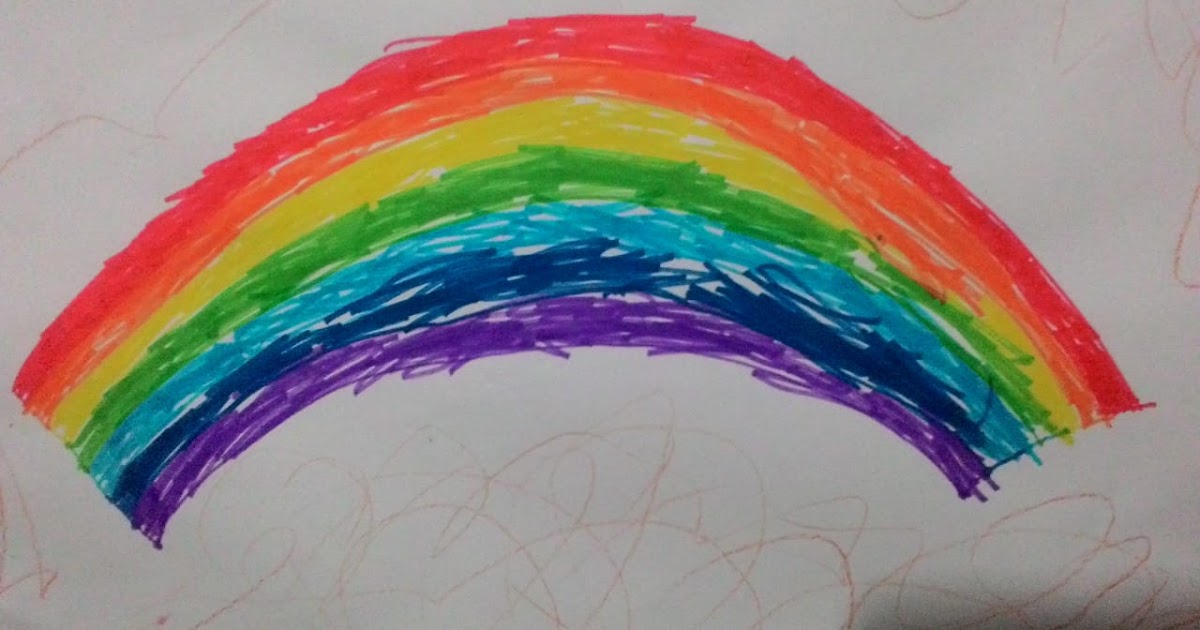 Gambar Mewarnai Pelangi - Roki Gambar