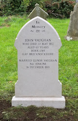 John Vaughan Grave Headstone Monument