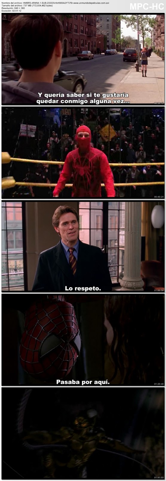Capturas de la película.