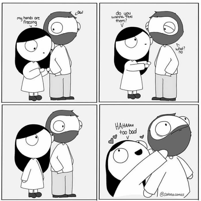 Girlfriend Draws Adorable Comics About Her Relationship. When Her Boyfriend Posts Them Online, They Go Viral Girlfriend Draws Adorable Comics About Her Relationship. When Her Boyfriend Posts Them Online, They Go Viral