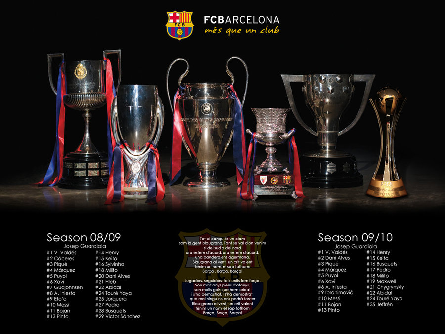 F.C. Barcelona Plantilla y Palmares