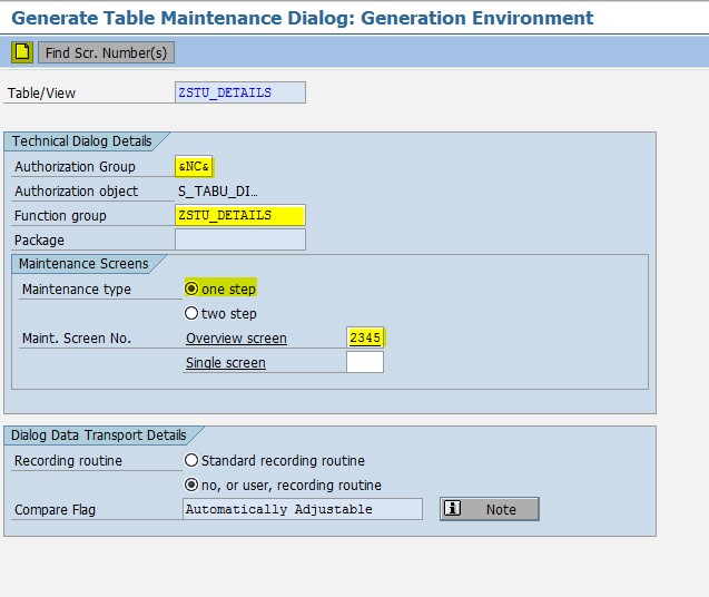 SAP ABAP, SAP UI5, SAP Fiori TABLE MAINTENANCE GENERATOR