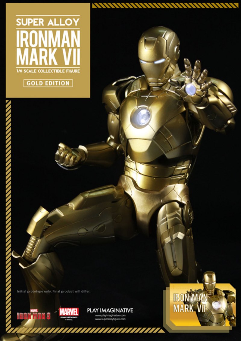 onesixthscalepictures Super Alloy IRON MAN VII Gold Edition Latest