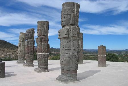 atlantes sitio arqueologico de tula hidalgo