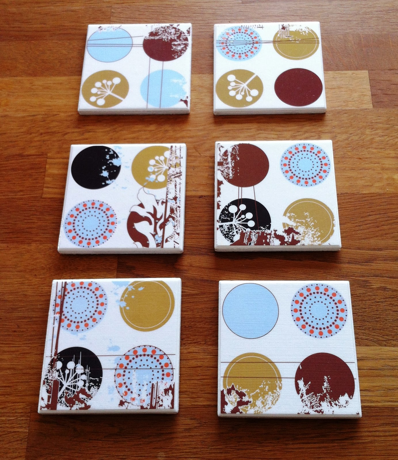 Becca's Crafts: DIY Tile Coasters