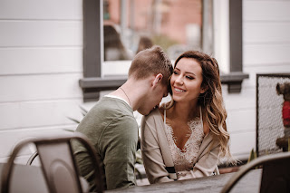 Newly engaged couples lifestyle portrait session at a local coffee shop called Better Buzz Coffee in San Diego, CA by Morning Owl Fine Art Photography. 