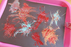 july 4th crafts simple fireworks craft easy fork painting