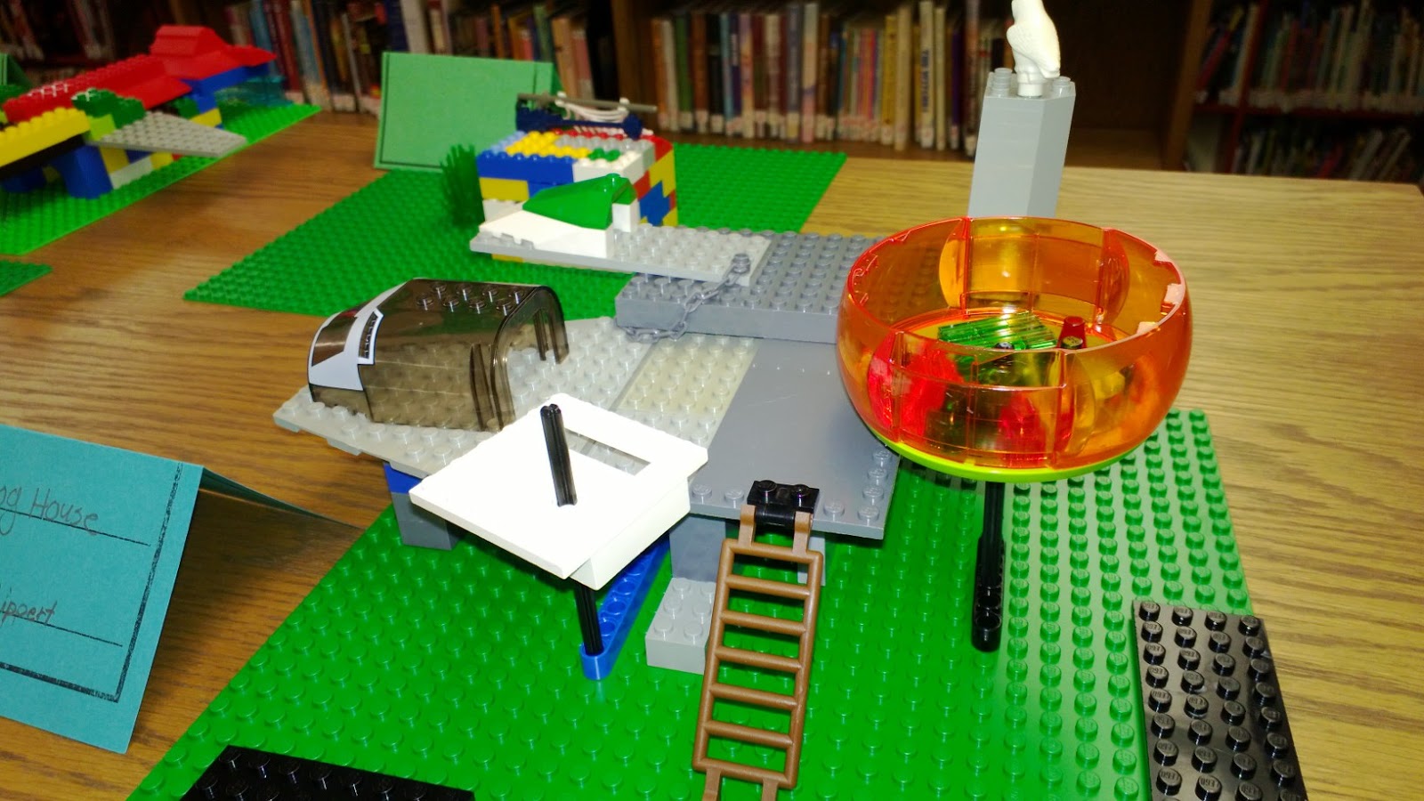 Northfield Public Library Lego Dog Houses!