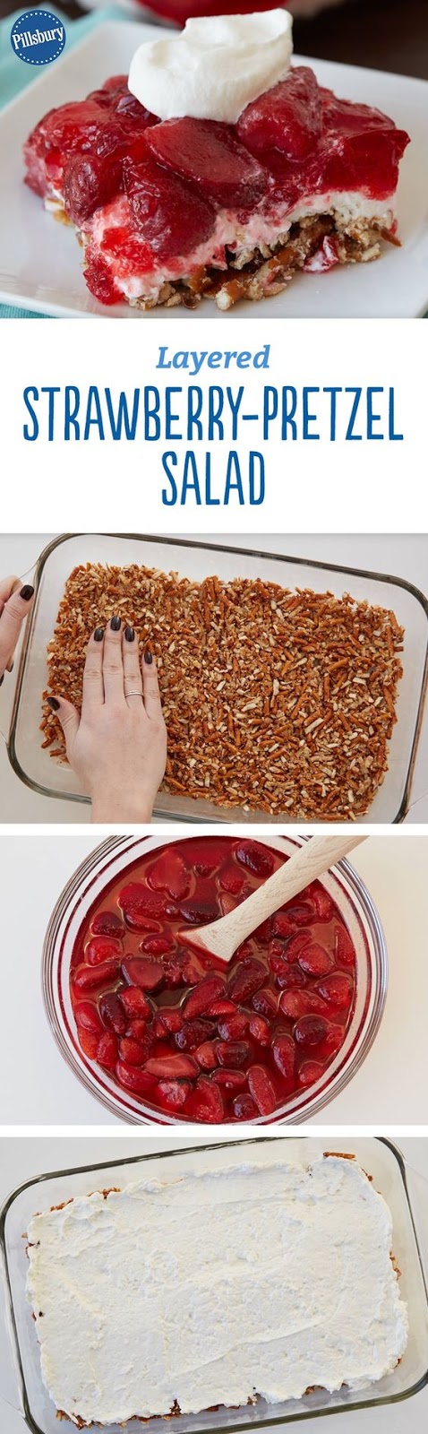 Layered Strawberry-Pretzel Salad Layered Strawberry-Pretzel Salad