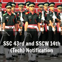 SSC 43rd and SSCW 14th (Tech) Notification