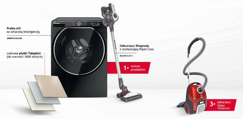 Wygraj zestaw produktów od marek Tubądzin i Hoover Konkurs