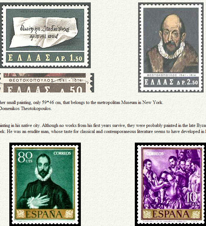 Art History on Stamps