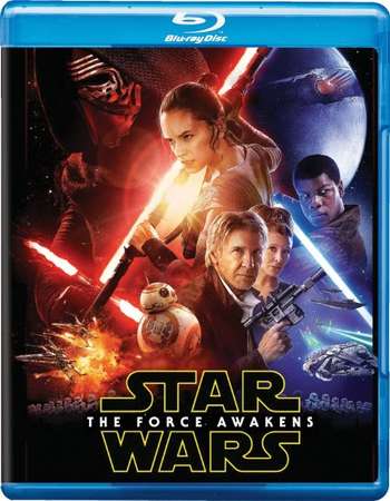 Poster Of Star Wars The Force Awakens 2015 Dual Audio 720p BRRip [Hindi - English] Free Download Watch Online