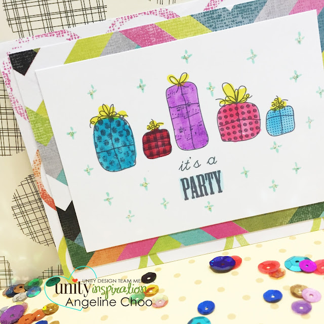 ScrappyScrappy: It's a party! #scrappyscrappy #unitystampco #sotw #card #copic