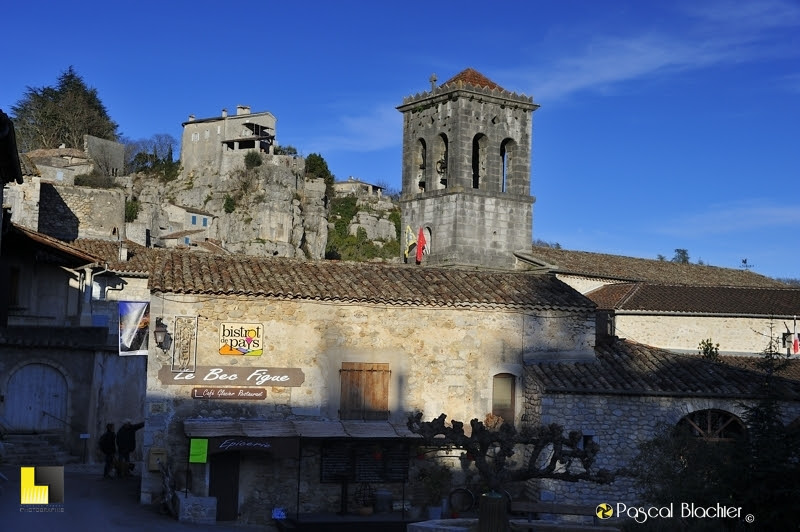 village de labeaume ardeche en hiver photo Pascal Blachier