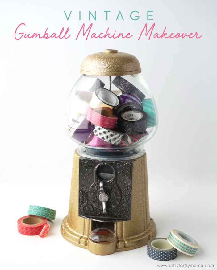 Transform a thrifted Vintage Gumball Machine into a a custom piece of decor! #GoodwillDIY #ShopGoodwill