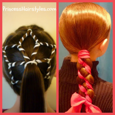 Snowflake and Candy Cane Hairstyle Tutorials Snowflake Hair and Candy Cane Braid Video Tutorials