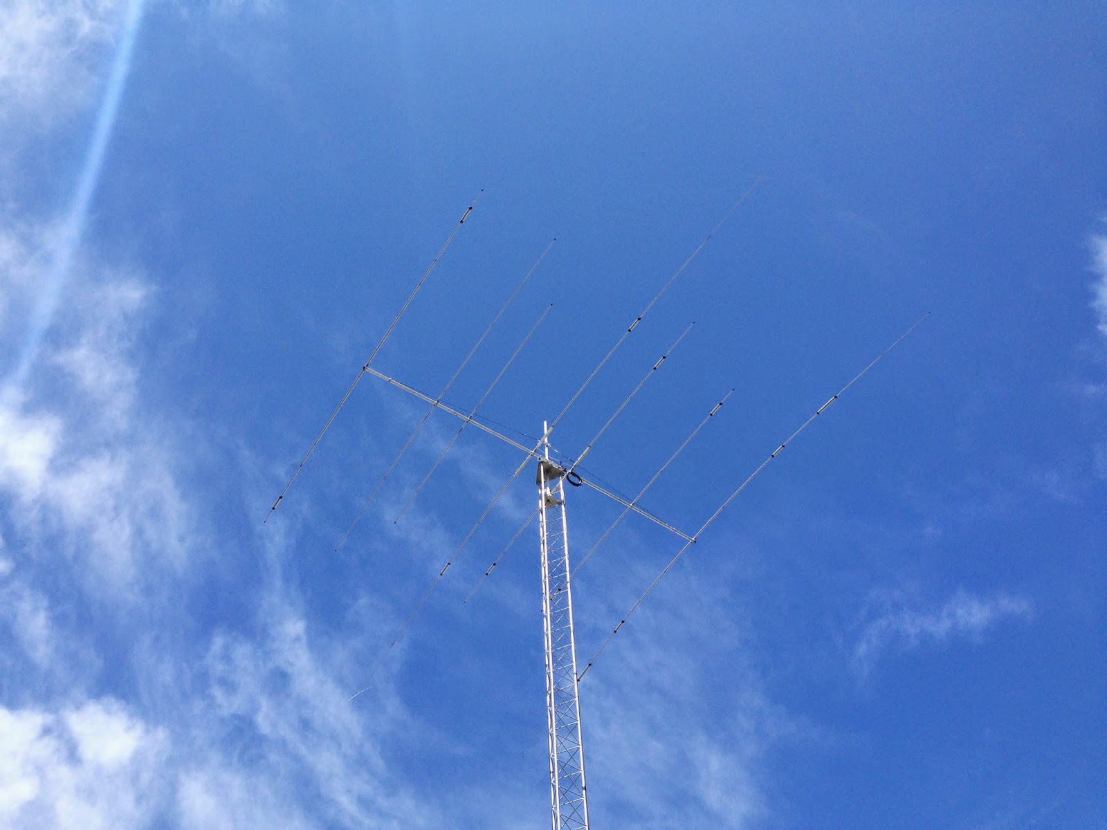 Tower & antenna install Antenna is UP