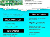 Lowongan Dosen Tetap Akuntansi dan Sistem Informasi Universitas Nahdlatul Ulama Sidoarjo (UNUSIDA) 2017