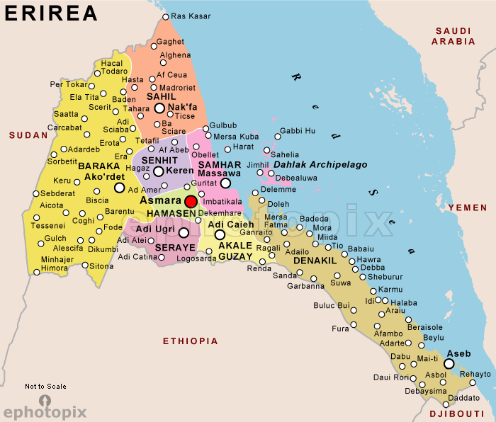 Eritrea On World Map - Worldpress.org - Eritrea Profile - Map of ...