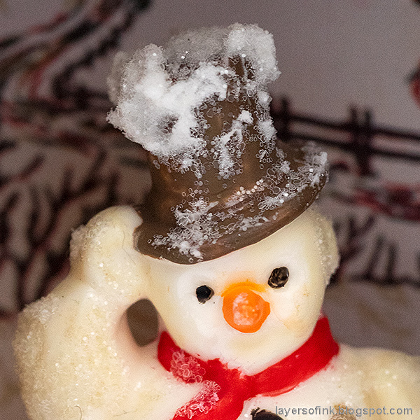 Layers of ink - Winter Wonderland Shadow Box Tutorial by Anna-Karin Evaldsson. Rock Candy snow.
