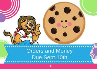 Cookie Dough Fundraiser Order and Money Due