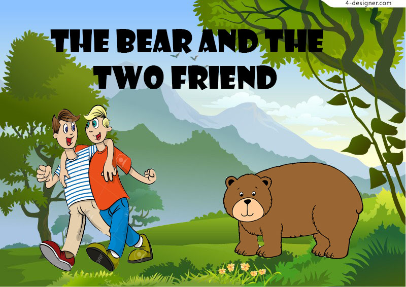 The Bear and The Two Friends | Indonesia English Learning