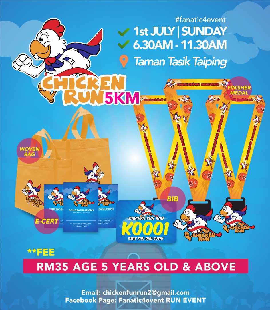 RUNNERIFIC Chicken Fun Run  Taiping  Perak