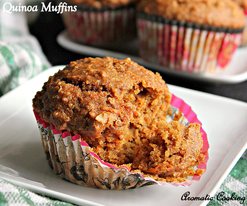 Aromatic Cooking Eggless Quinoa Muffins
