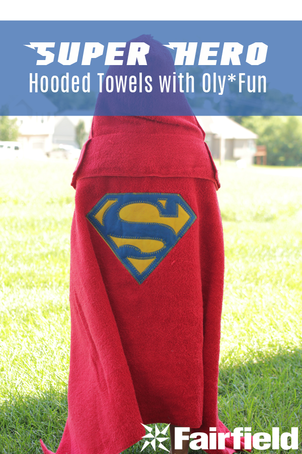Super Hero Hooded Towels Tutorial