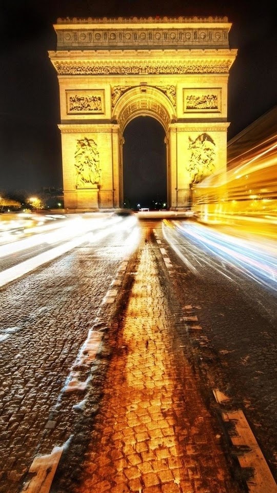 Long Exposure Arc De Triomphe Paris  Android Best Wallpaper