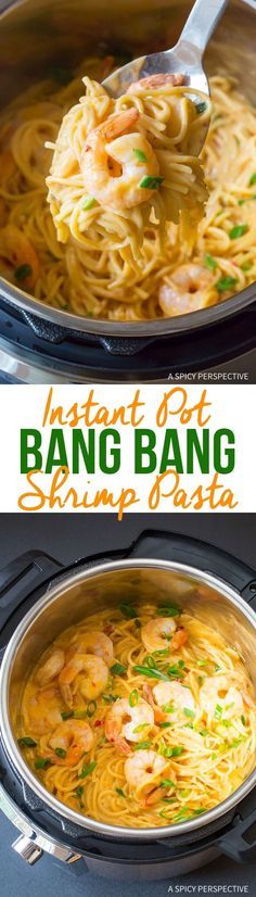 Instant Pot Bang Bang Shrimp Pasta 