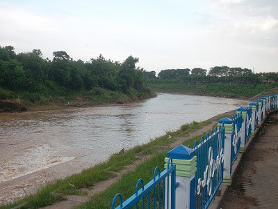 Pemandangan di Sepanjang Bantaran Sungai Bengawan Madiun (Foto 2013
