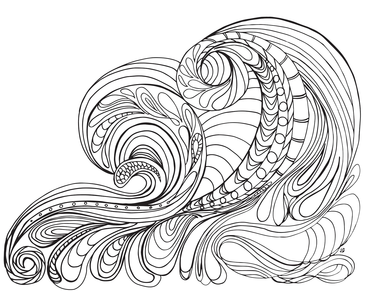 ocean flower coloring pages - photo #2