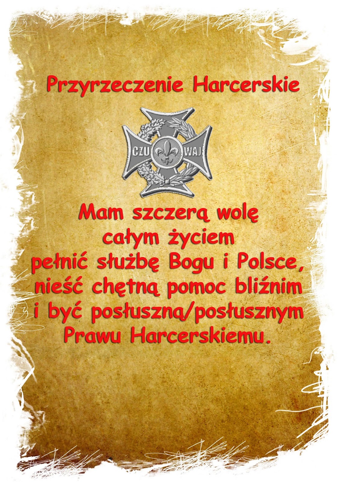 Wyjaśnij Jak Rozumiesz Słowa Które Kończą Przyrzeczenie Harcerskie