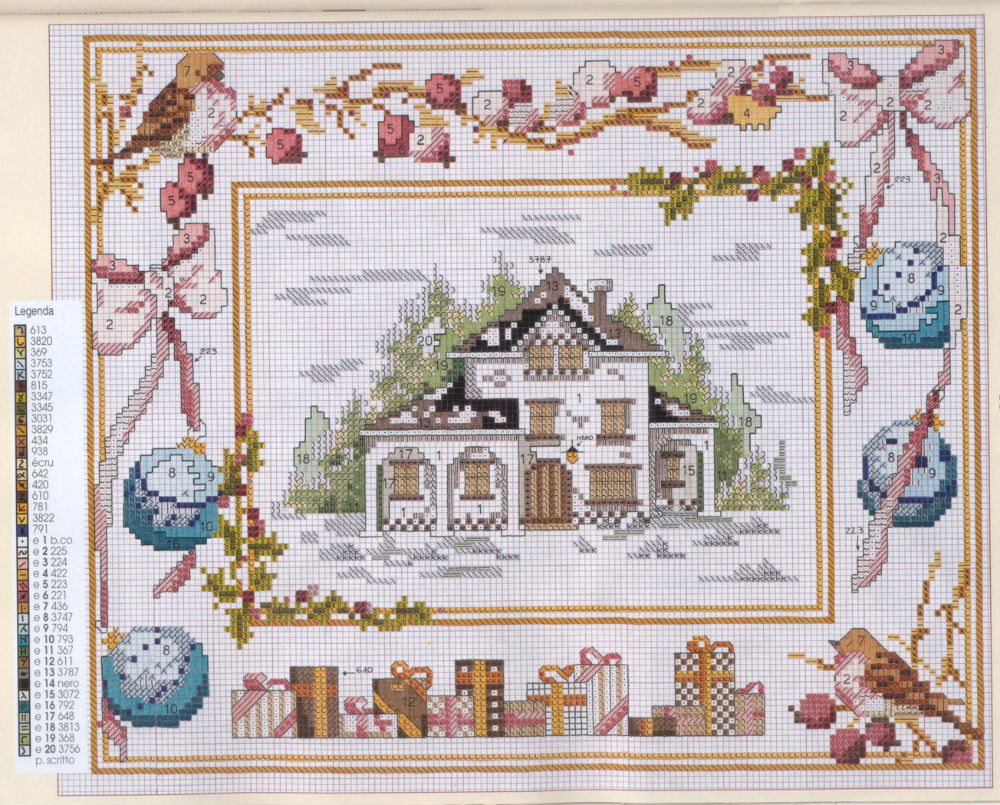 Kit Punto Croce Albero Della Vita 4 Stagioni | Tela 11CT 40x50cm Prestampata | Per Principianti E Appassionati