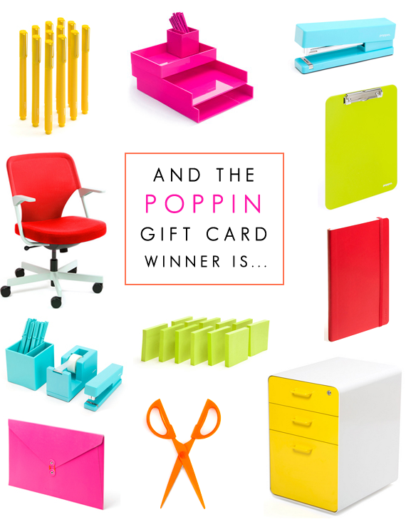 Did You Win the Poppin Giveaway? // Bubby and Bean