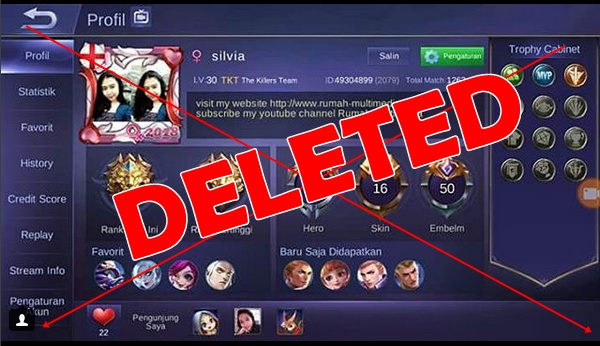 Cara Hapus Akun Mobile Legends Terbaru - Rumah Multimedia
