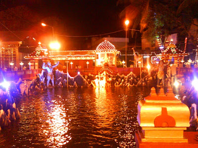 Statues of Navadurga and Sharada during Dasara are immersed in this water pond at Kudroli Gokarnatha temple