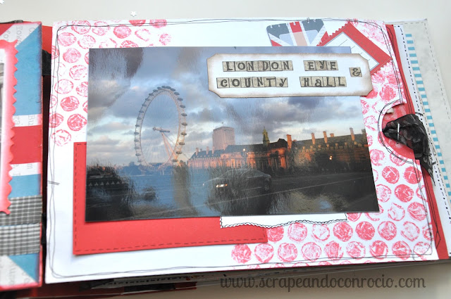 Mini álbum viaje Londres scrapbooking