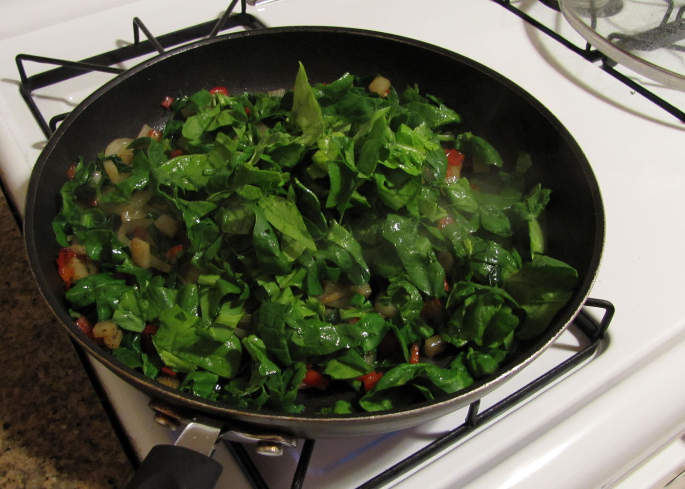 Smells Like Food in Here BaconPotato Frittata with Greens and Gruyère