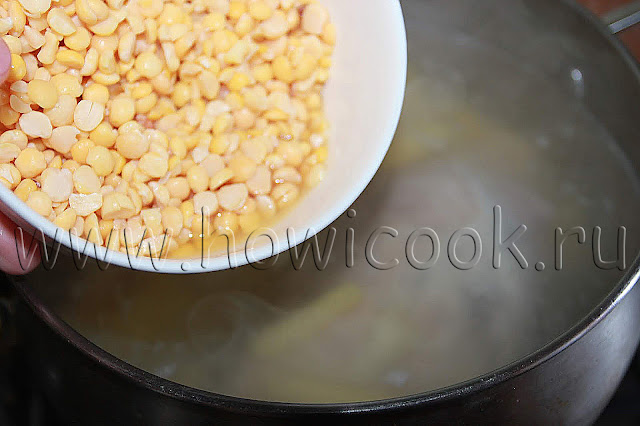 рецепт горохового супа на свиных ребрышках с пошаговыми фото