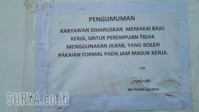 PARAH! Karyawati Dilarang Pakai Jilbab, DPRD Pun Dilarang Masuk ke Pabrik di Gresik Karyawati Dilarang Pakai Jilbab, DPRD Pun Dilarang Masuk ke Pabrik di Gresik