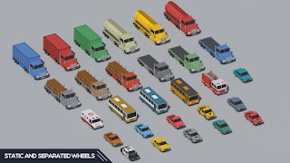 SimplePoly Vehicles Low Poly Models Assets