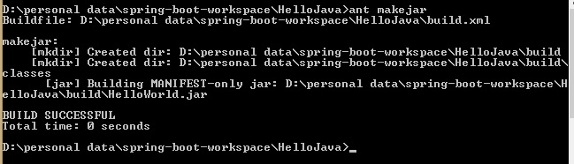 Create Jar file using Ant Build File