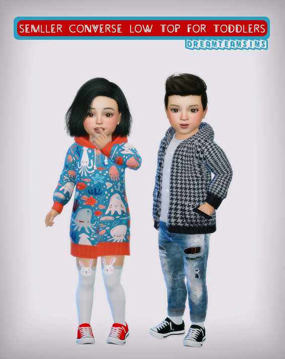 Semller Converse Low Top for Toddlers | dreamteamsims