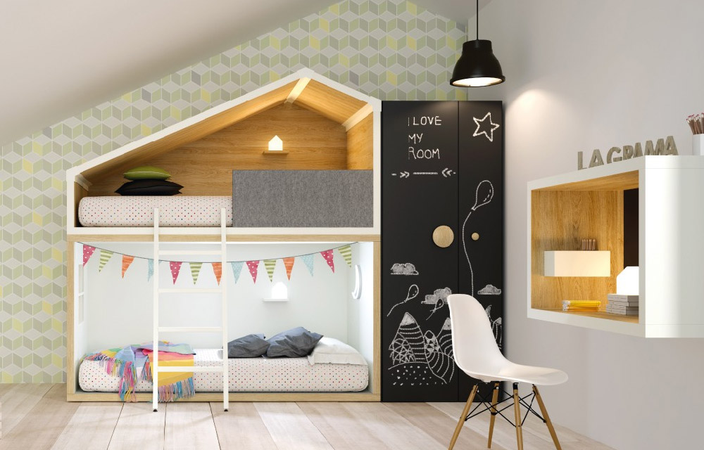 Arredare la cameretta: letti salvaspazio dal design originale Letto a castello Cottage by Lagrama