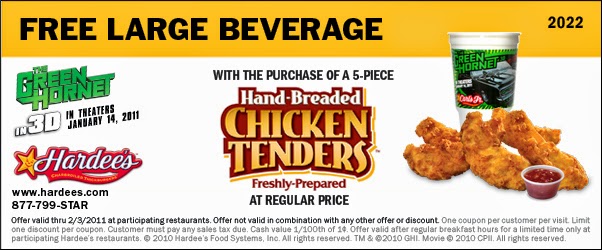 Free Printable Coupons: Hardees Coupons