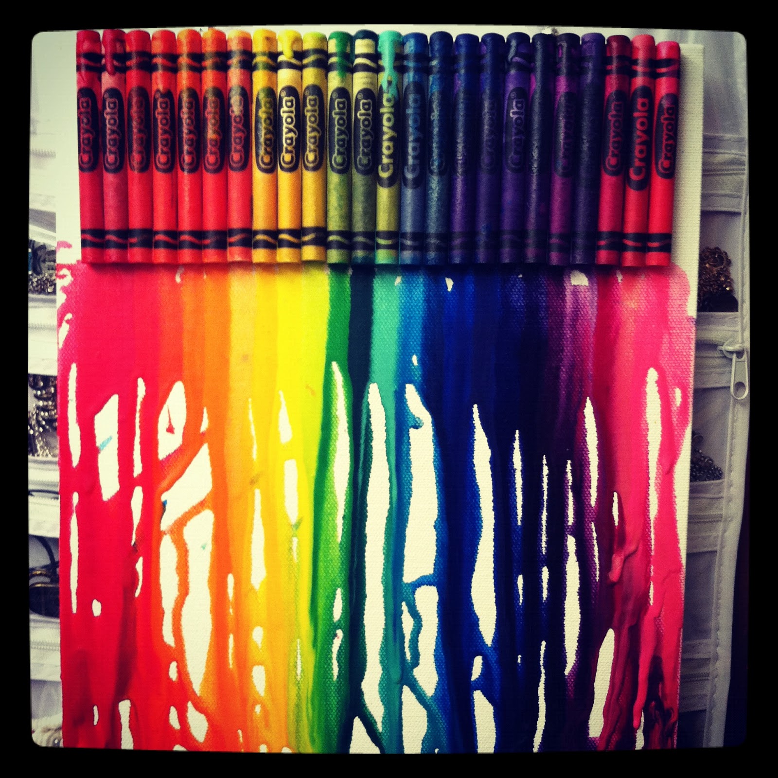 A Beautiful Mess. Crayon Art.